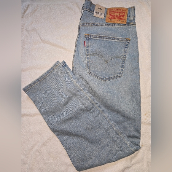 Levi's 511 Slim Blue Straight Jeans Classic Style Size W36 L32 NWT - Picture 5 of 5